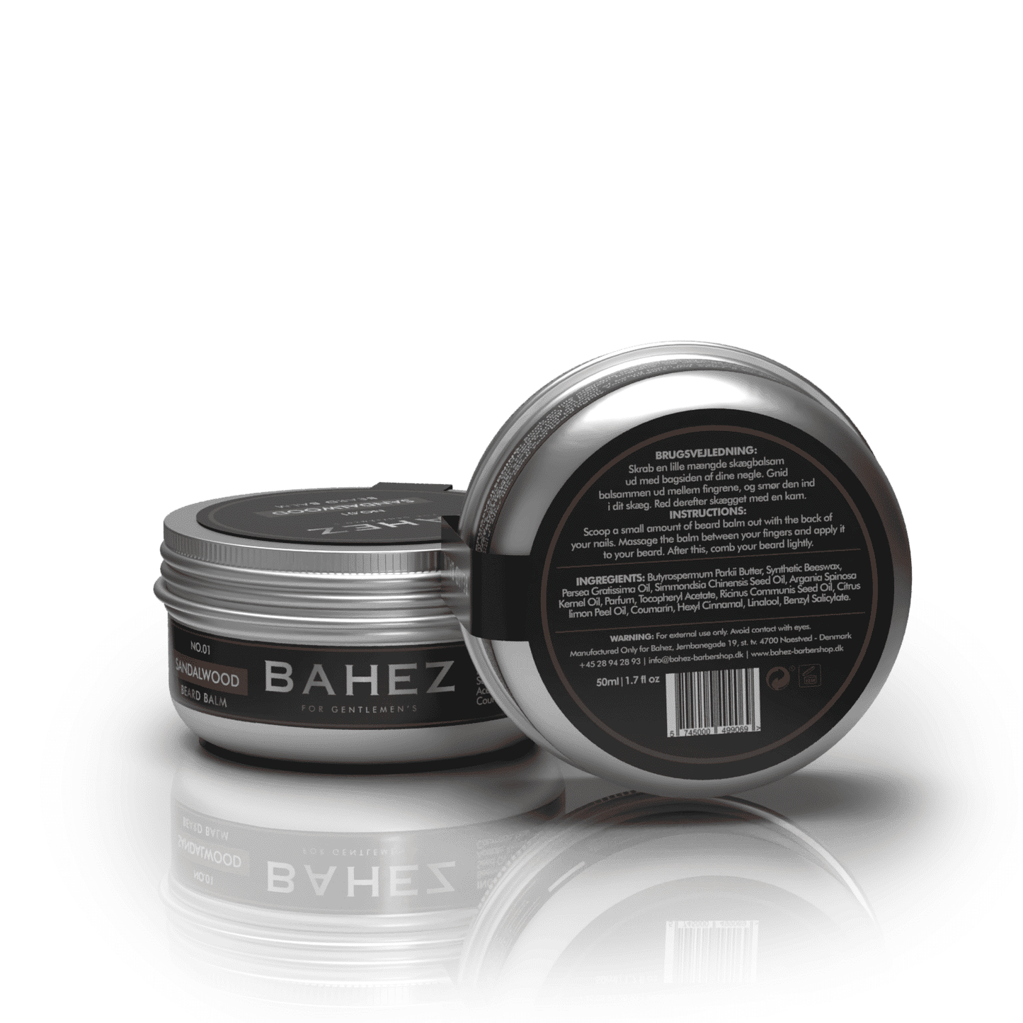 Bahez Beard Balm – Sandeltræ, 50 ml.